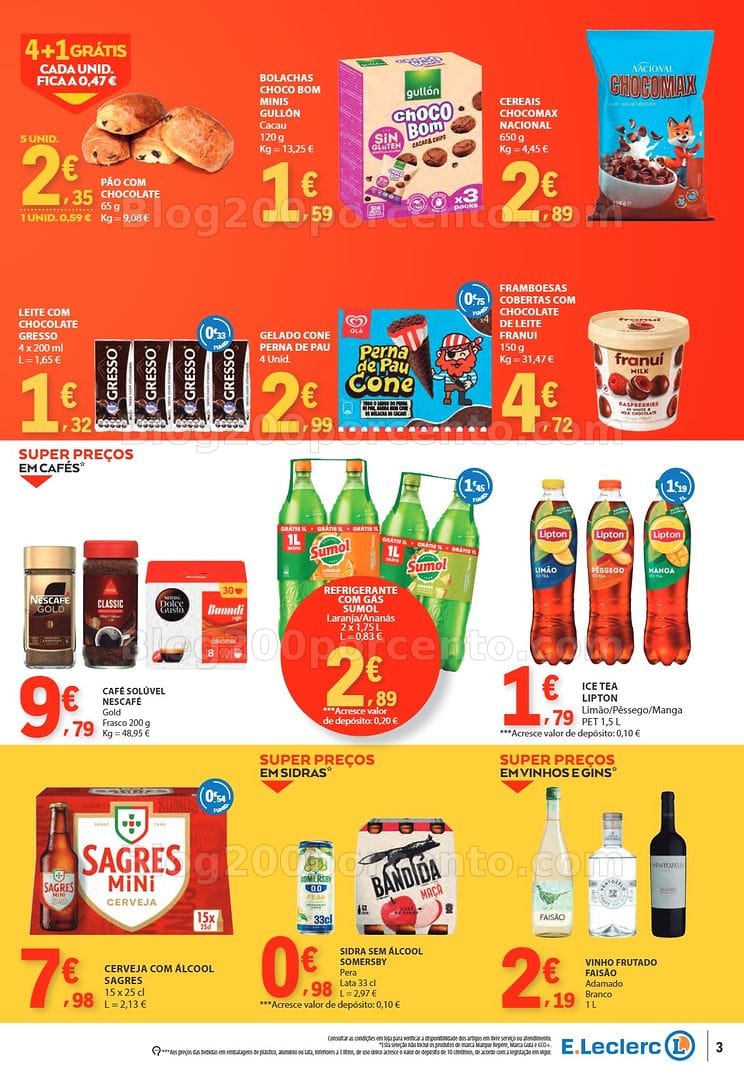Antevisão Folheto E-LECLERC Promoções Fim de Semana - 2 a 4 outubro